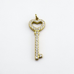 Heart Key Charm
