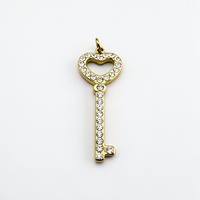 Heart Key Charm