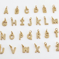 Crystal Letter Charm