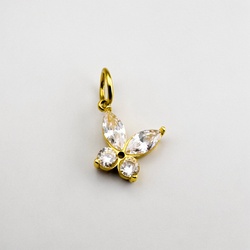 Crystal Butterfly Charm
