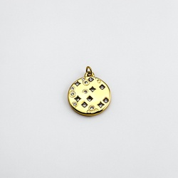Pavé Coin Charm