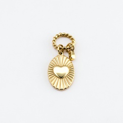 Textured Heart Charm