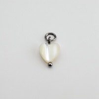 Pearl Heart Charm