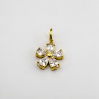 Crystal Flower Charm